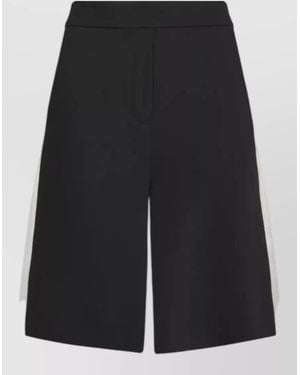 P.A.R.O.S.H. Sleeveless Lounge Set Shorts Side Slits - Black