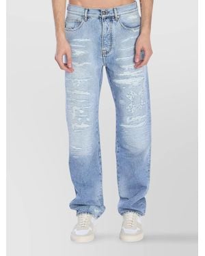 Amiri Denim Straight-Leg Jeans - Blue