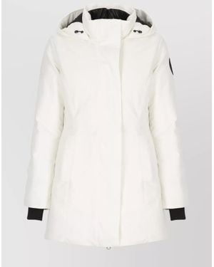 Canada Goose Hooded Parka And Pockets - Natural