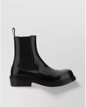 Bottega Veneta Leather Chelsea Boots - Black