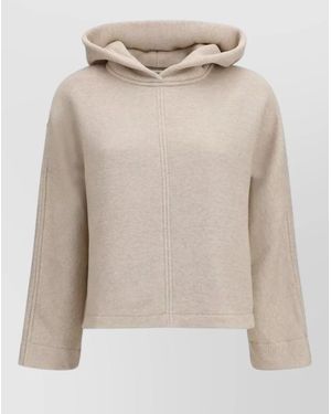 Max Mara Cotton Sweatshirt - Natural