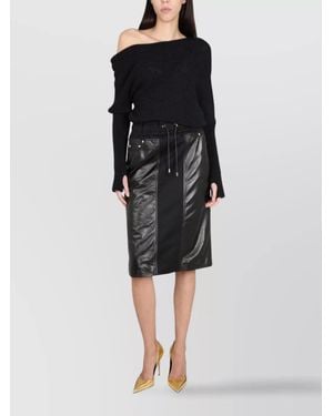 Tom Ford Luxe Silk Blend Skirt - Black