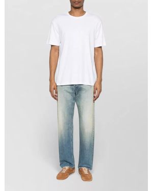 Calvin Klein Supima Cotton Logo Emblem Crew T-Shirt - Blue