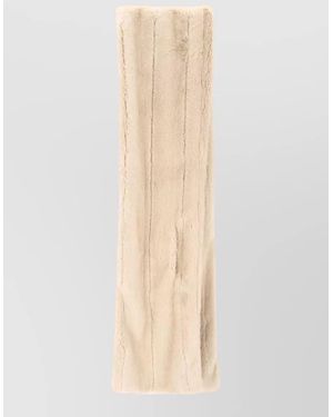Frankie Shop Faux Fur Scarf - White
