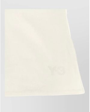 Y-3 Asymmetric Crew Neck Slim Fit T Shirt - Natural