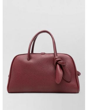 Jacquemus Le Turismo Calf Leather Tote Bag - Red