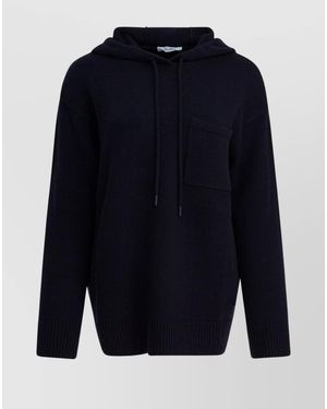 Max Mara Cashmere Hooded Jumper - Blue