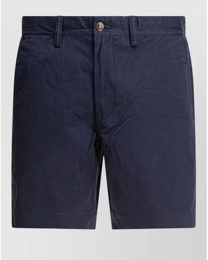 Polo Ralph Lauren Stretch Chino Shorts Straight Cut Design - Blue