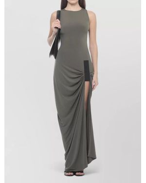 Coperni Sleeveless Maxi Dress Contrasting Inserts - Gray