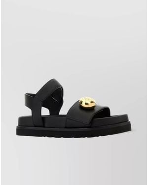 Loewe Pebble Sandals Detail Embellished - Black