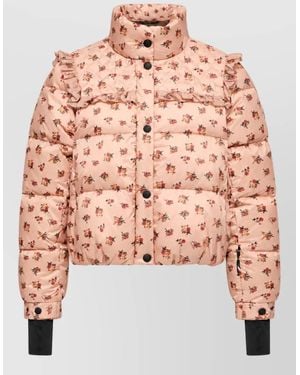 Moncler Quilted Bomber Jacket - Pink