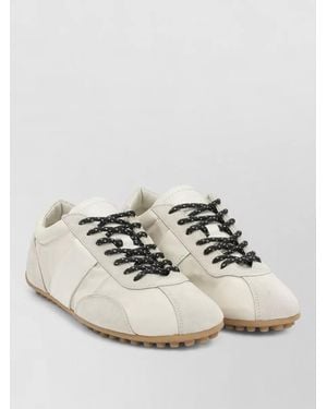 Tod's Leather Sneakers - Natural