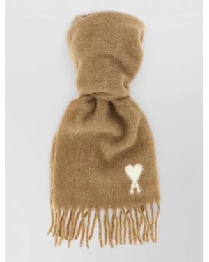 Ami Paris Alpaca Scarf - Natural