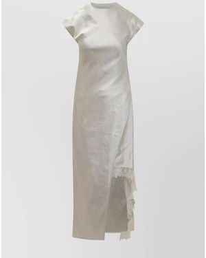JW Anderson Asymmetric Layered Maxi Dress - White