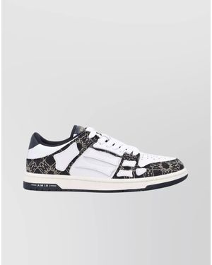Amiri Leather Low-Top Trainers - Metallic