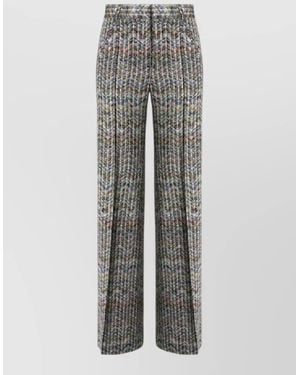 Missoni Caperdoni High Waist Flared Lounge Pants - Gray