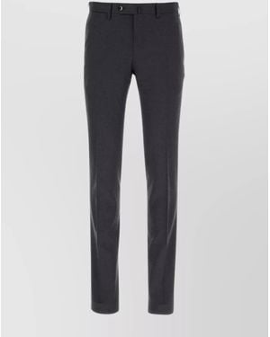 PT Torino Tailored Pleated Wool Pants - Blue