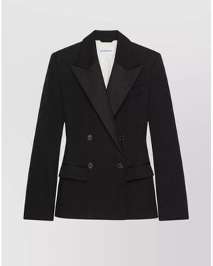 Givenchy Wool Double-Breasted Blazer - Black