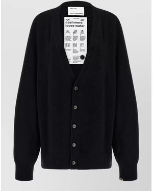 Extreme Cashmere Cashmere Oversized V-Neck Cardigan - Black