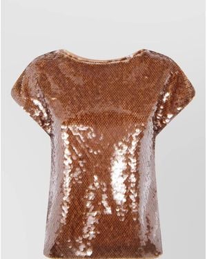 Alberta Ferretti Polyester T-Shirt - Brown