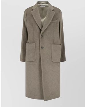 Our Legacy Tailored Coat Back Vent Button Cuffs - Natural