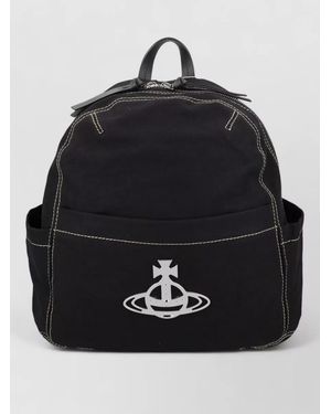 Vivienne Westwood Medium Cotton Backpack - Black