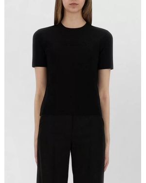 Max Mara Adelio Crew Neck Short Sleeve Top - Black