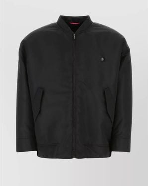 Valentino Garavani Nylon Bomber Jacket - Black