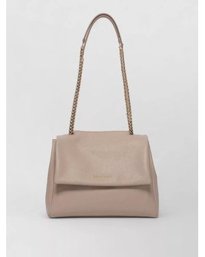 Orciani Leather Crossbody Bag - Natural