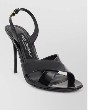 Dolce & Gabbana Leather Sandals - Black