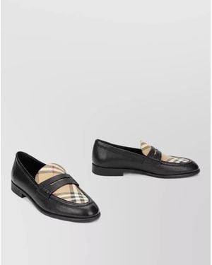 Burberry Leather Tartan Loafers - Multicolour