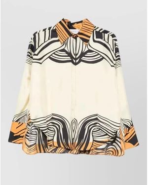 Raquel Diniz Bahia Silk Twill Oversized Shirt - Multicolor