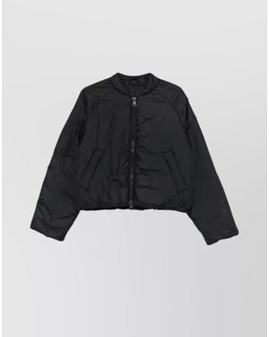 Canada Goose Quilted Cropped Bomber Jacket - Black