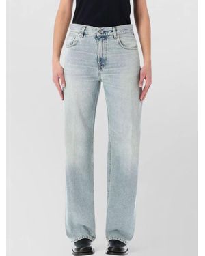 Haikure Celestial Bonnie Denim Pants Belt Loops - Blue