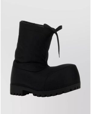 Balenciaga Padded Ankle Boots - Black