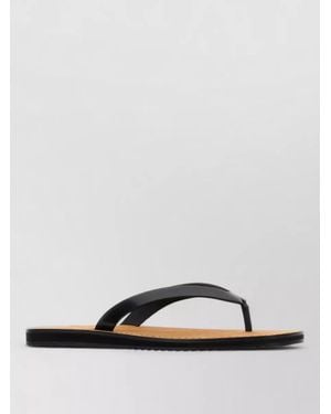 The Row Leather City Thong Flat Sole Slippers - Multicolor