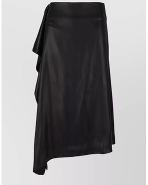 Niccolò Pasqualetti Asymmetric Draped Skirt - Black