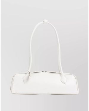Alaïa Leather Medium Shoulder Bag - White