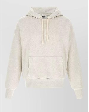 Golden Goose Star Graphic Hoodie Hood Kangaroo Pocket - White