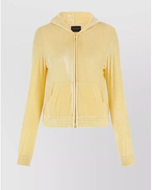 Balenciaga Fitted Zip-Up Hoodie - Yellow