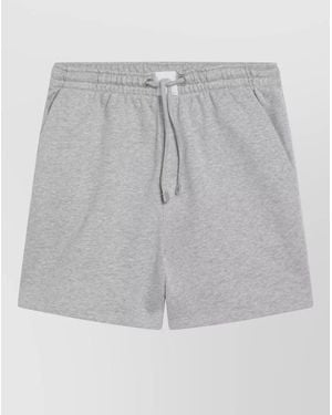 The Attico Cotton Knee-Length Shorts - Grey