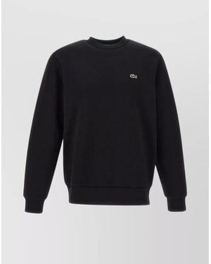 Lacoste Cotton Crew Neck Sweater - Blue