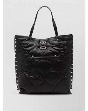Zanellato Aspasso Lunaria Medium Leather Tote Bag - Black
