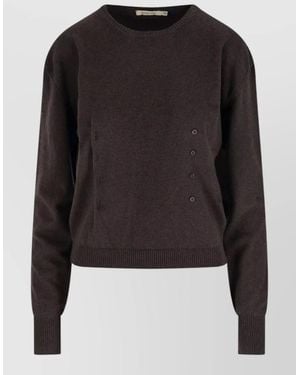 Paloma Wool Cashmere Crewneck Long-Sleeve Sweater - Black