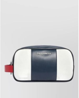 DSquared² Leather Beauty Case - Blue