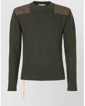 Fendi Wool Crew-Neck Sweater - Green