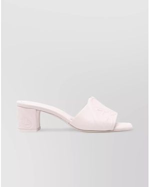 McQueen Leather Mules - Natural