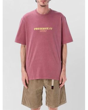 Gramicci Outdoor Graphic Cotton Jersey T Shirt - Pink