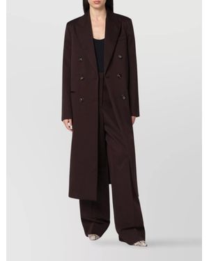 Stella McCartney Wool Double Breasted Coat - Black