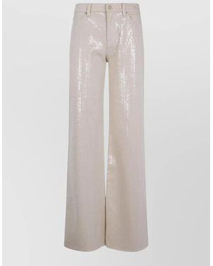 7 For All Mankind Denim Wide-Leg Jeans - White